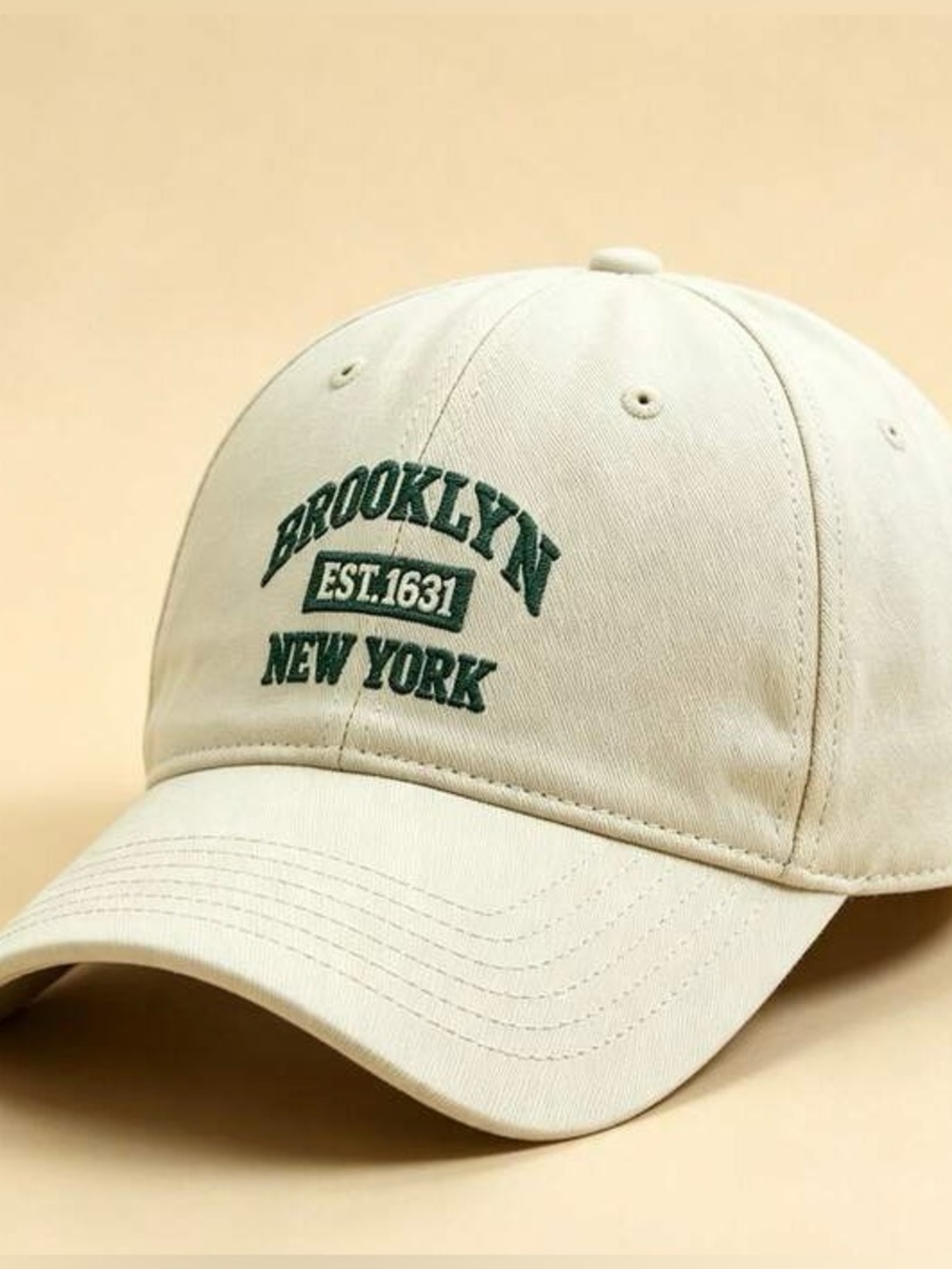 Brooklyn New York Est 1631 NYC Minimalist Green Embroidered classic dad hat